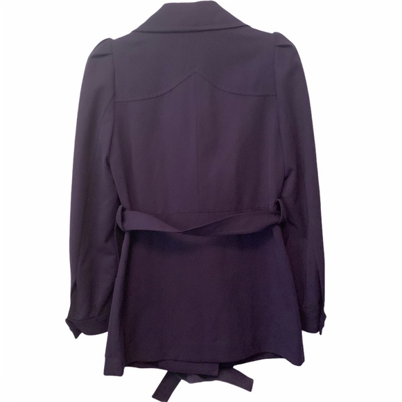 & Other Stories NWT Navy Twill Belted Trench Coat - Picture 7 of 10